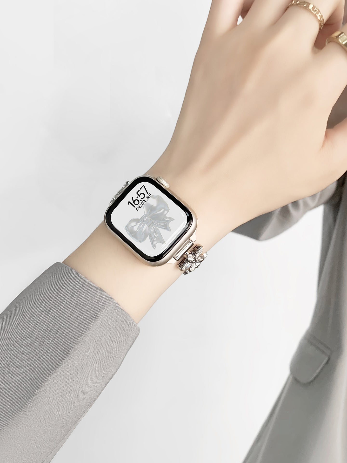 Petale Metal Floral Watch Band