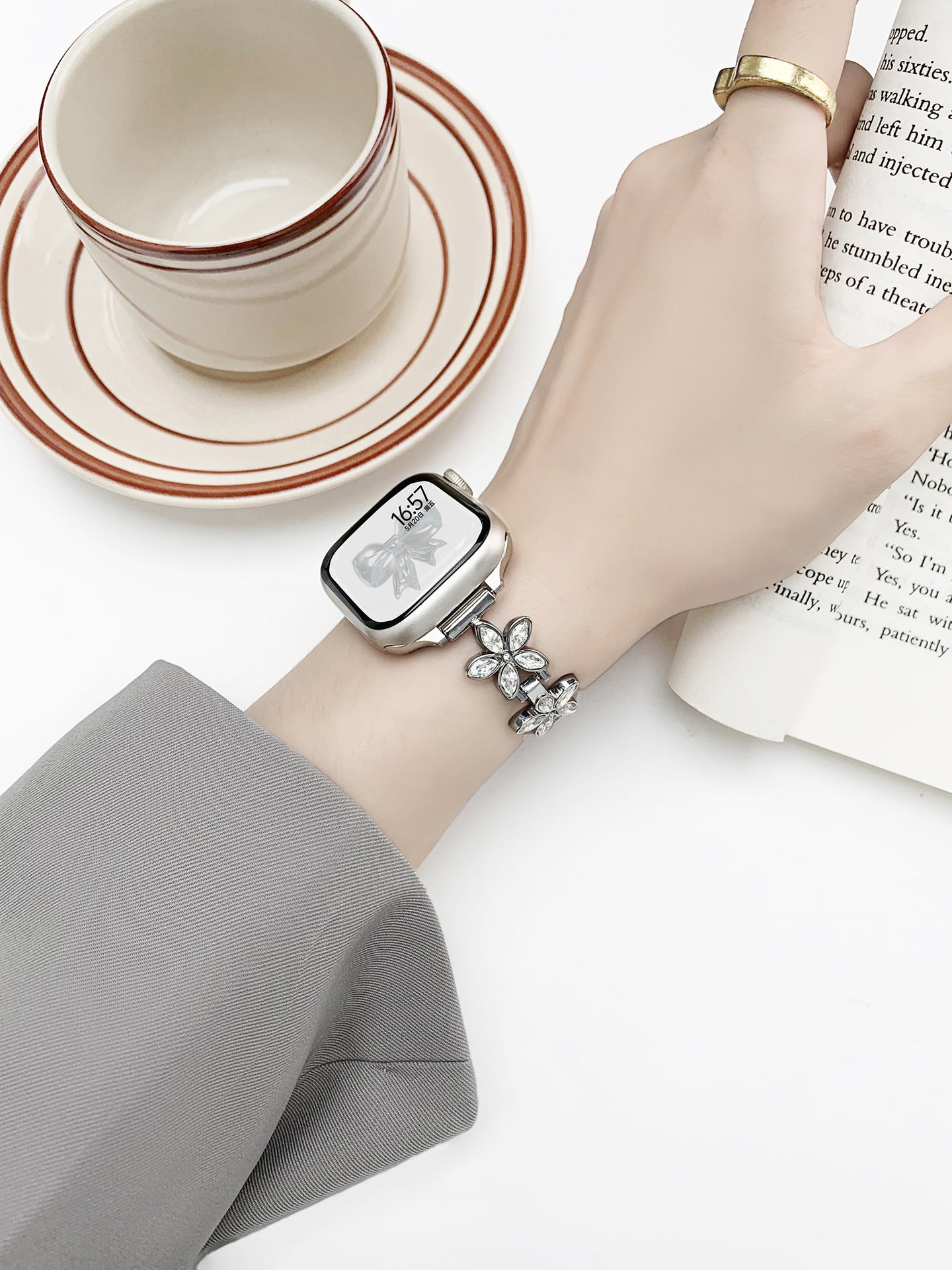 Petale Metal Floral Watch Band