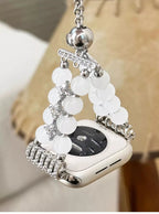 Lunara Crystal Cross Pearl Watch Band