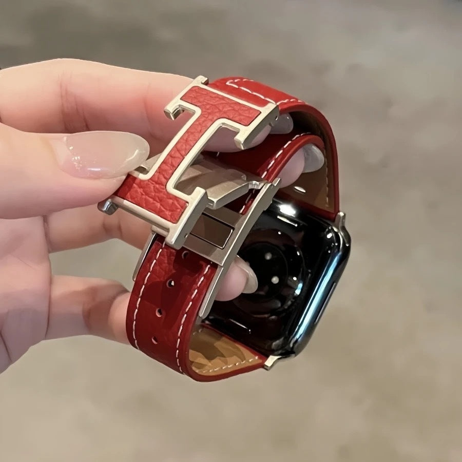 H Link Watch Band Burgundy