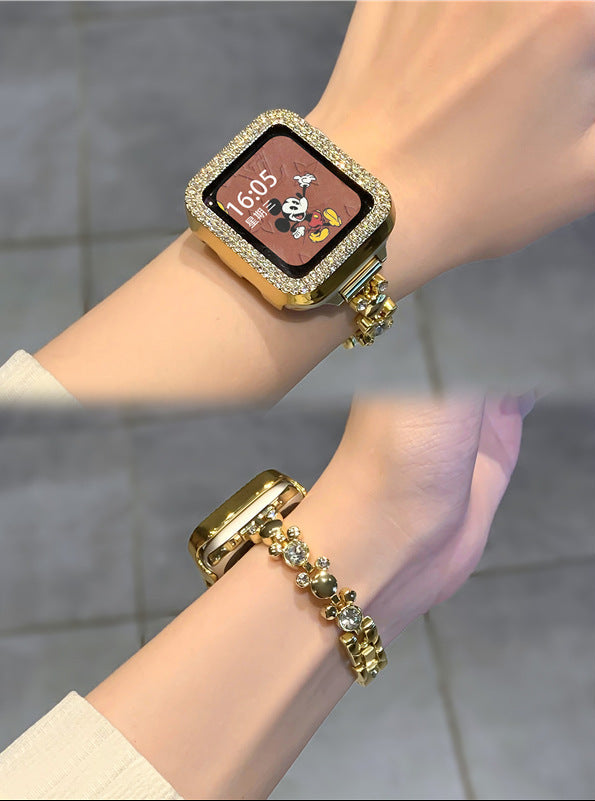 Milo Crystal Link Watch Band with Case