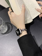 Crystal Clover Link Watch Band