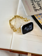 Amora Crystal Heart Chain Watch Band