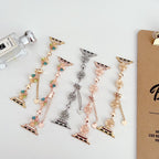 Petaline Heart Charm Link Watch Band