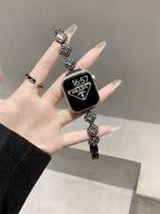 Crystal Clover Link Watch Band