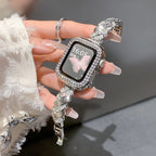 Aurelia Braided Metal Bracelet Watch Band with Case Silver