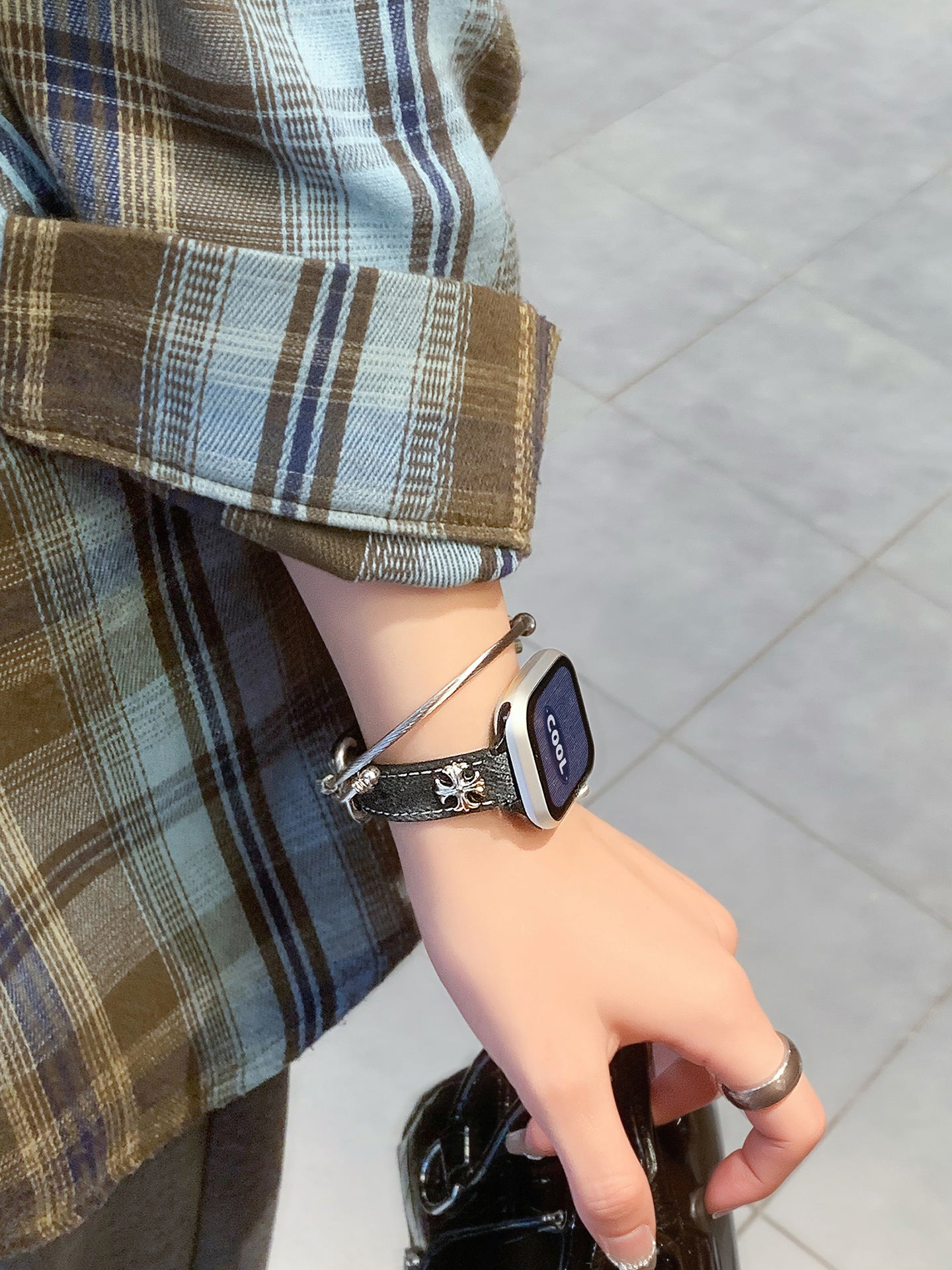 Sigil Denim Leather Watch Band