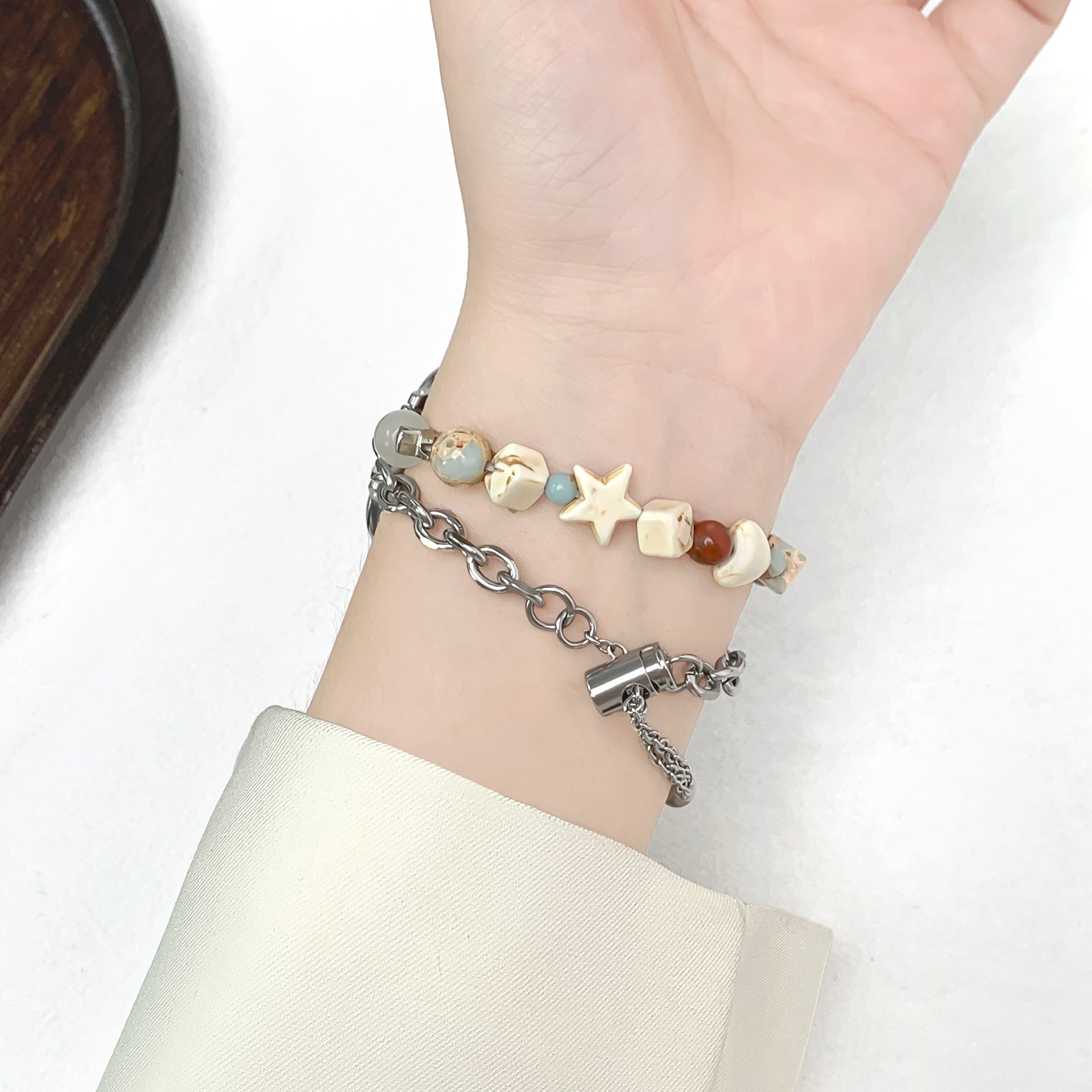 Fragment Beaded Chain Watch Band