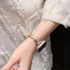 Aurelia Braided Metal Bracelet Watch Band with Case