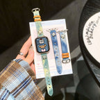 Sigil Denim Leather Watch Band