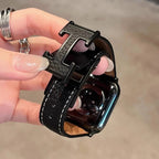 H Link Watch Band Black-Black Buckle
