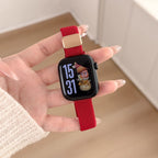 Linne Magnetic Woven Nylon Watch Band Red