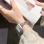 Aurelia Braided Metal Bracelet Watch Band with Case