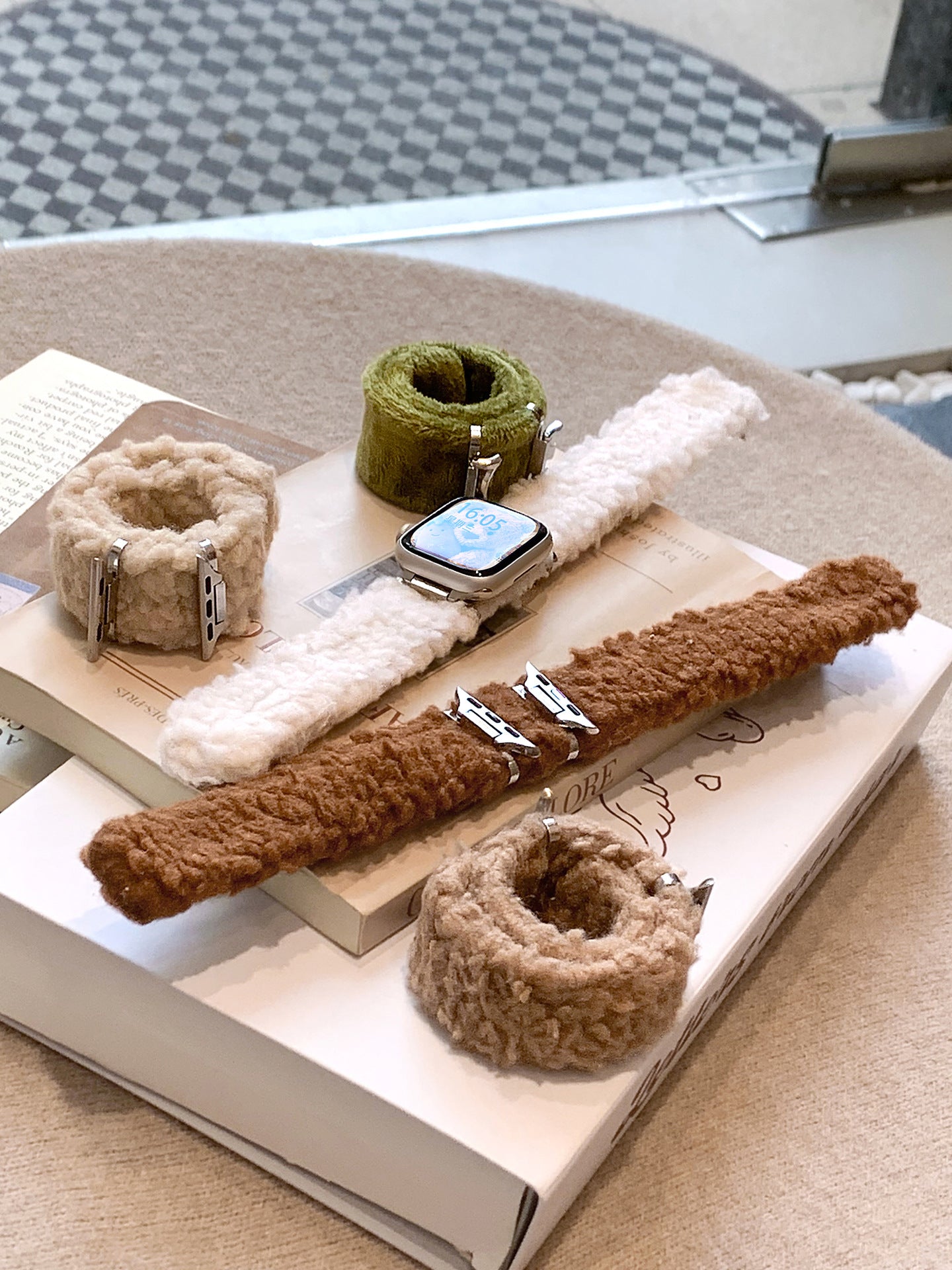 Teddy Fleece Loop Watch Band