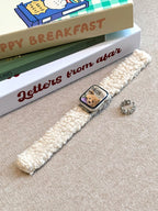 Teddy Fleece Loop Watch Band Apricot