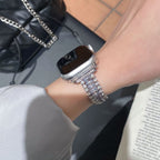 Aureline Triple Zircon Link Watch Band