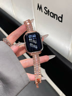 Aureline Triple Zircon Link Watch Band