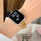 Amora Crystal Heart Chain Watch Band