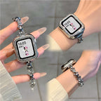 Milo Crystal Link Watch Band with Case Silver · Band + Crystal Case