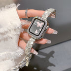 Aurelia Braided Metal Bracelet Watch Band with Case Starlight