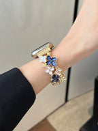 Florale Elastic Metal Link Watch Band