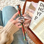 Strata Woven Fiber Watch Band Brown (Rainbow Wrap)