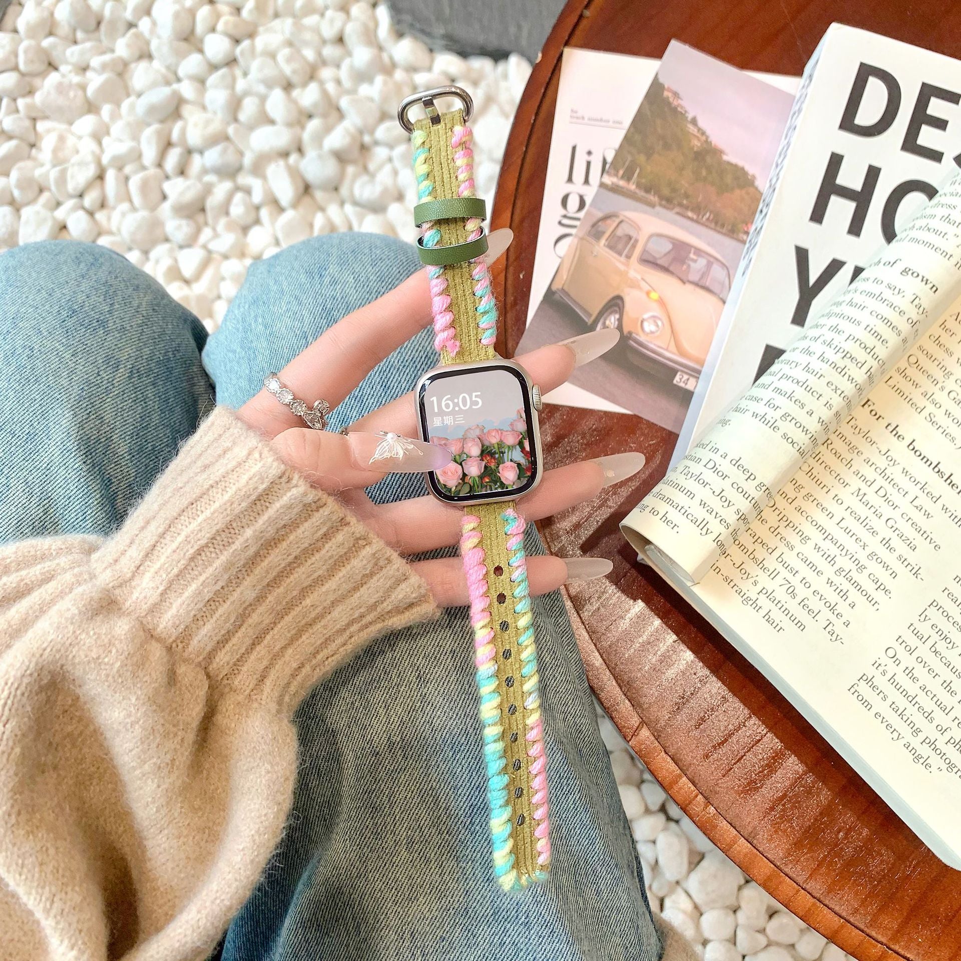 Strata Woven Fiber Watch Band