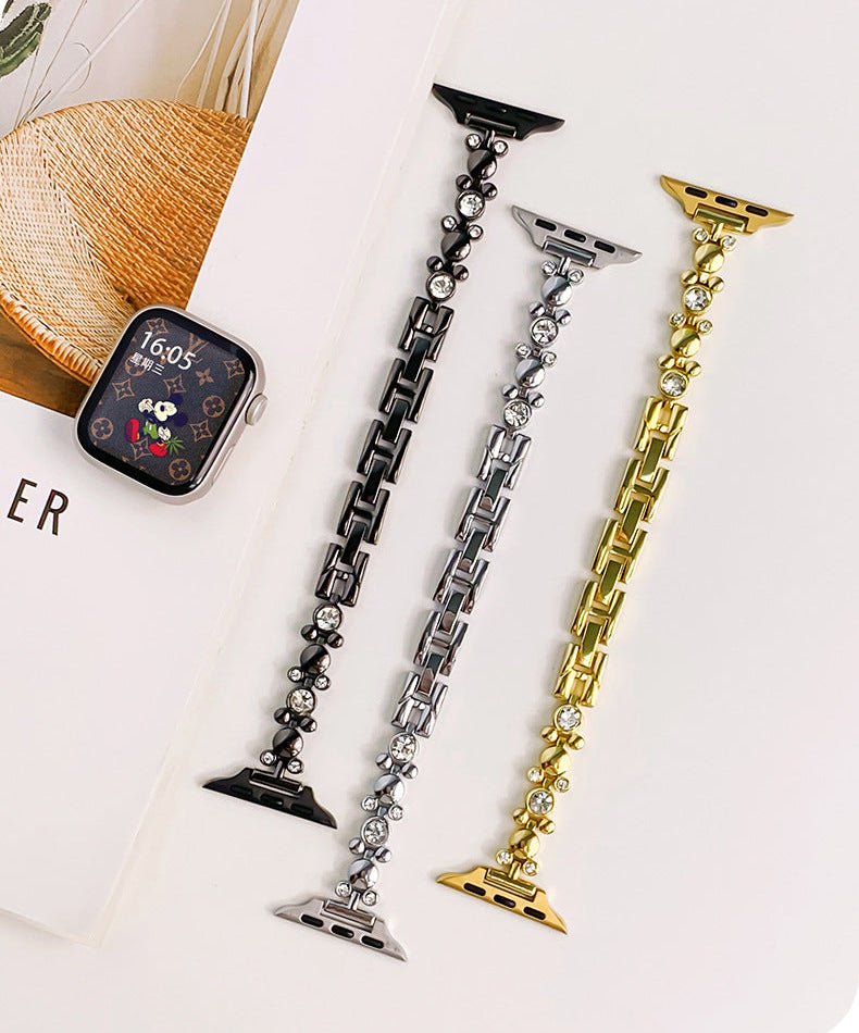 Milo Crystal Link Watch Band with Case