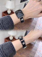 Thorn Stud Leather Watch Band