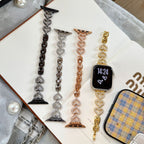 Amora Crystal Heart Chain Watch Band