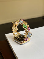 Florale Elastic Metal Link Watch Band