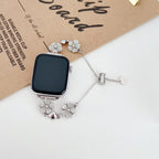 Petaline Heart Charm Link Watch Band