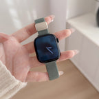 Linne Magnetic Woven Nylon Watch Band Pine Green