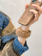 Teddy Fleece Loop Watch Band