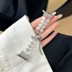 Lunara Crystal Cross Pearl Watch Band