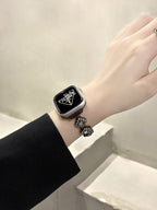 Crystal Clover Link Watch Band