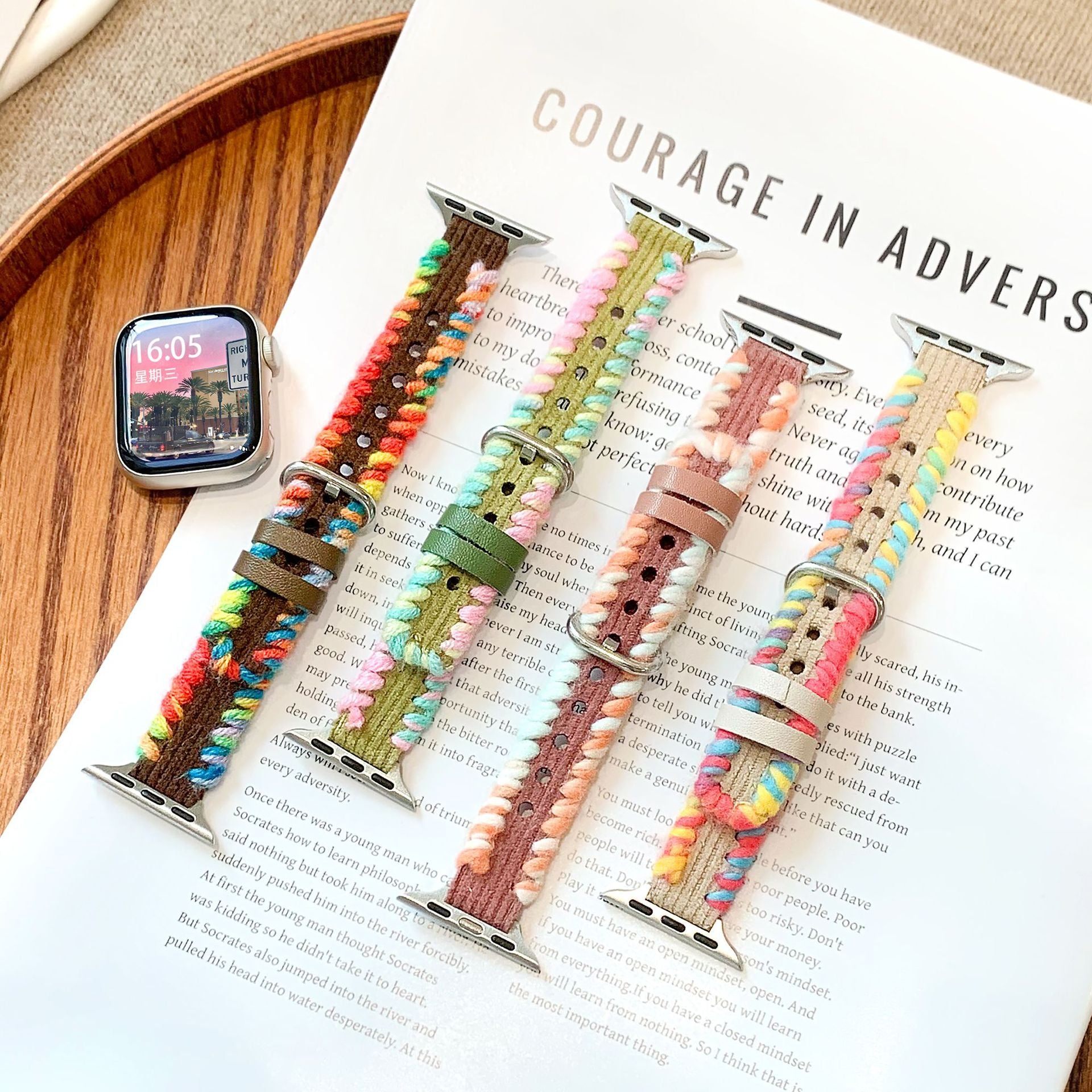 Strata Woven Fiber Watch Band