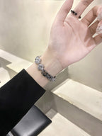 Crystal Clover Link Watch Band