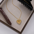 Solenne Crystal Heart Pendant Necklace