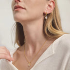 Pawra Crystal Paw Pendant Bead Necklace