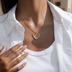 Solenne Crystal Heart Pendant Necklace