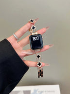 Celesse Clover Link Stainless Steel Watch Band