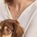 Lumi Dachshund Crystal Pendant Necklace
