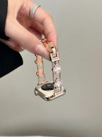 Celesse Clover Link Stainless Steel Watch Band