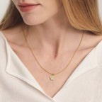 Pawra Crystal Paw Pendant Bead Necklace