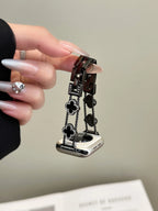 Celesse Clover Link Stainless Steel Watch Band