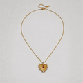 Solenne Crystal Heart Pendant Necklace