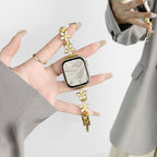 Petale Metal Floral Watch Band Gold